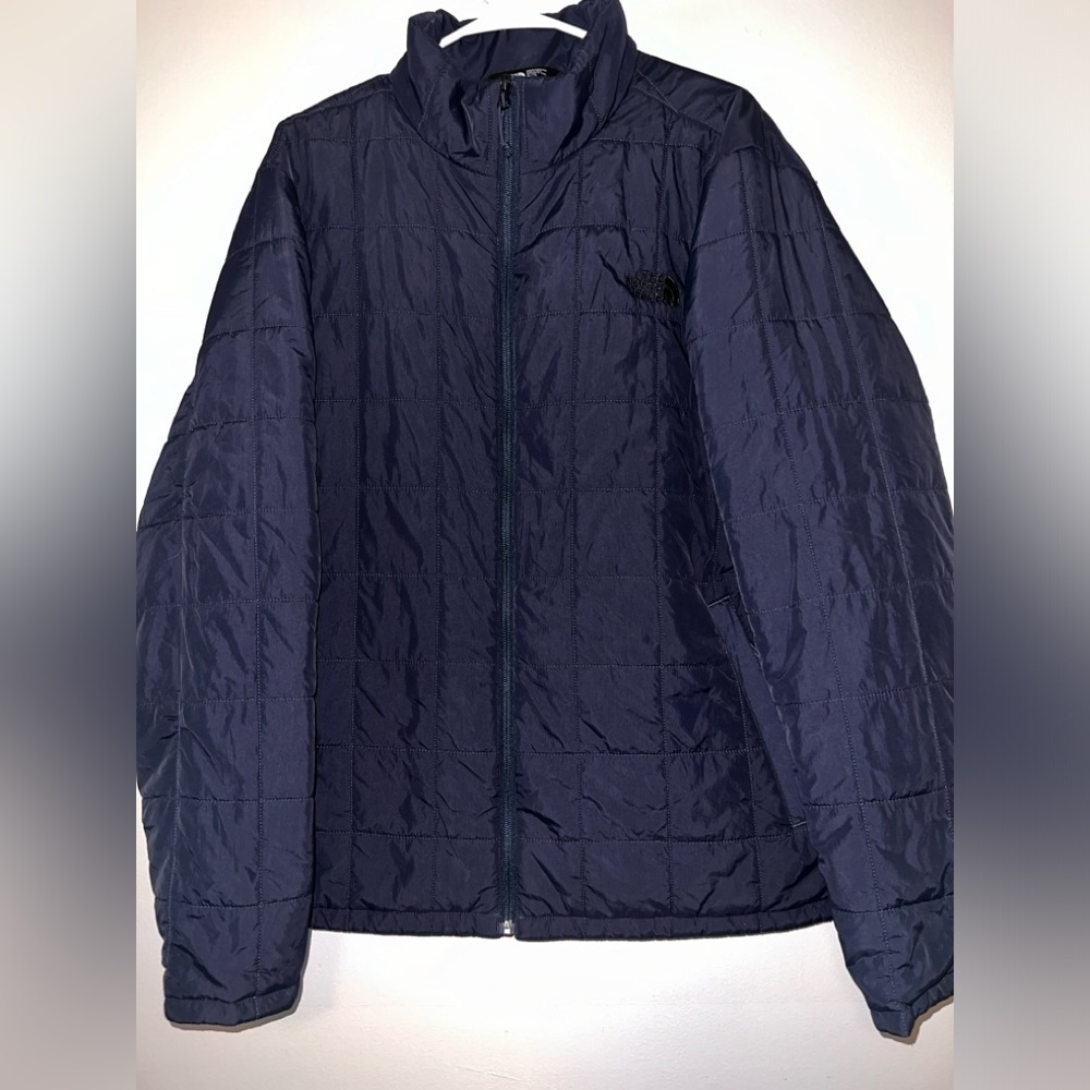 The North Face TNF Thermoball Blue Teal Full Zip Outdoor Puffer Jacket Men’s XL